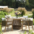 Pedra Rope and Aluminium Outdoor 4 - Seater Round Dining Set, Natural - daals