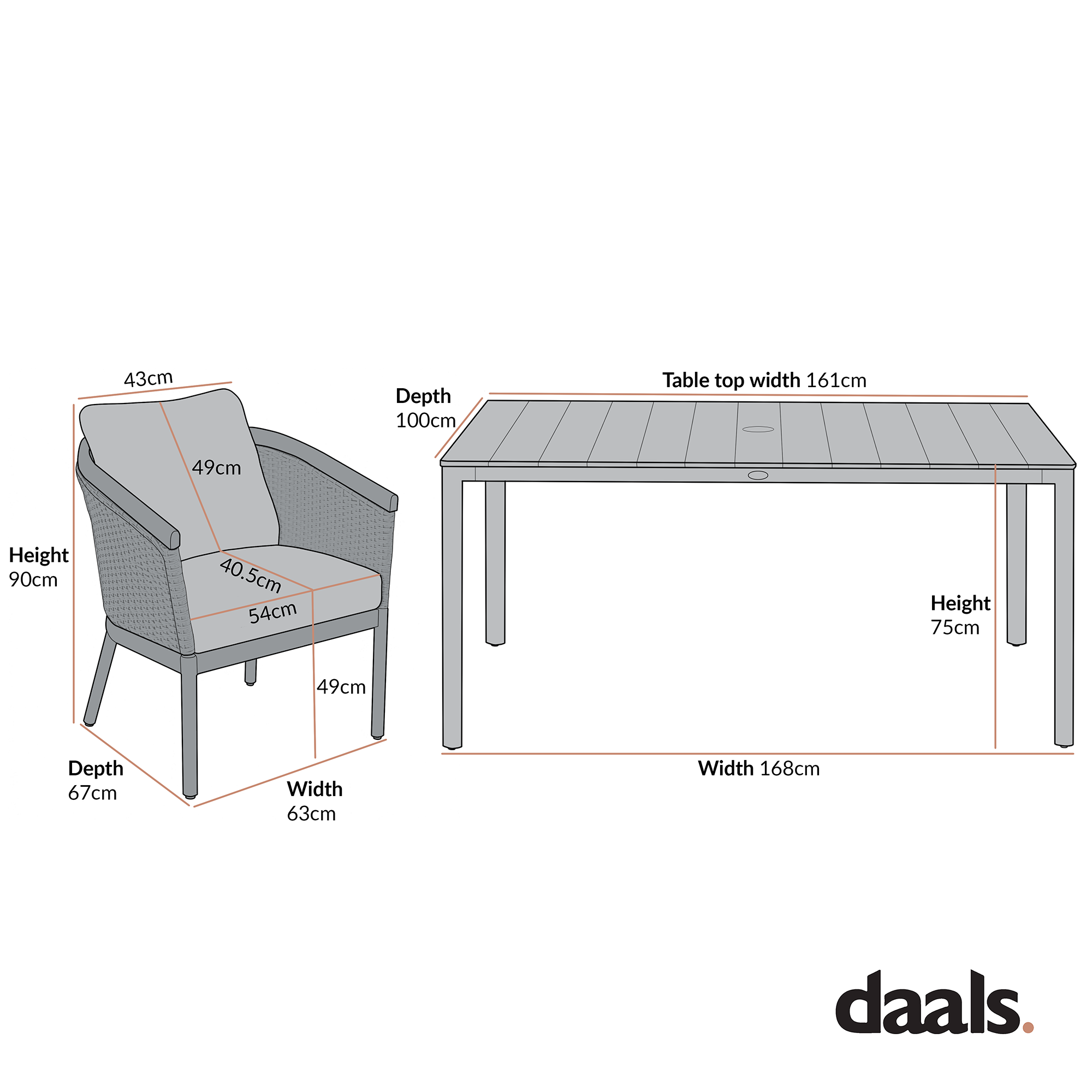 Panarea Indoor and Outdoor Wicker 6-Seater Rectangular Dining Set