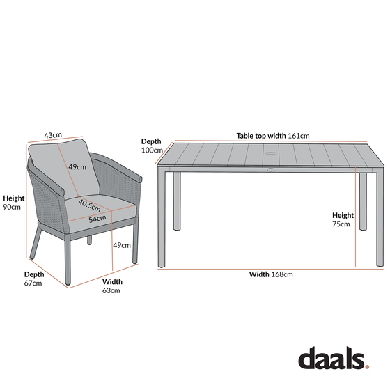 Panarea Indoor and Outdoor Wicker 6-Seater Rectangular Dining Set