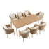 Panarea Indoor and Outdoor Wicker 8-Seater Rectangular Dining Set - daals