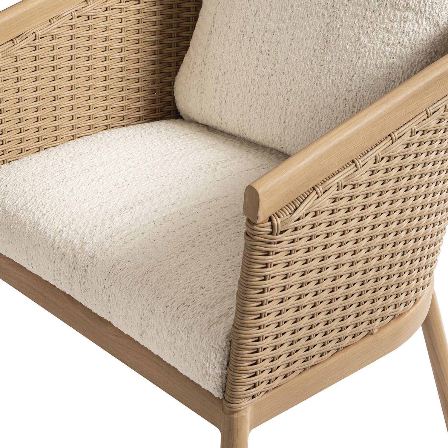 Panarea Indoor and Outdoor Wicker 8-Seater Rectangular Dining Set