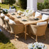 Panarea Indoor and Outdoor Wicker 8-Seater Rectangular Dining Set - daals