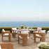 Stanford Round Wicker Outdoor 6 - Seater Rectangular Dining Set, Natural - daals