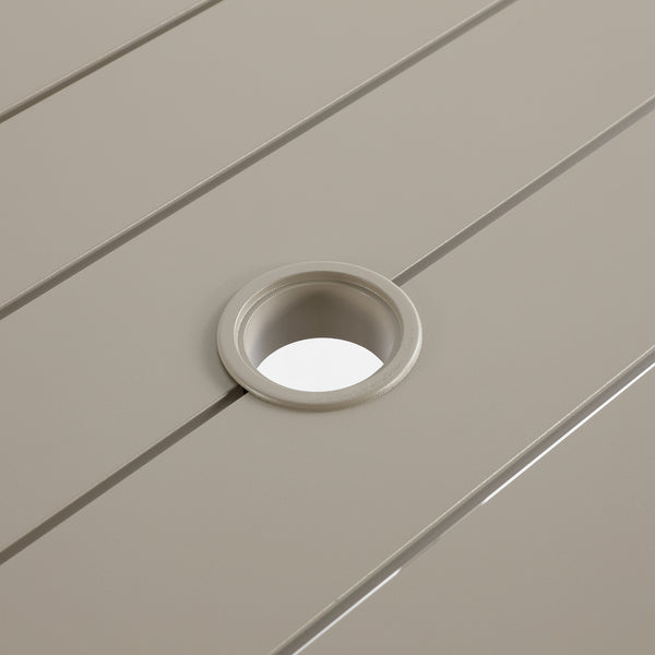 Manresa Rope 4-Seater Square Dining Set, Taupe and Beige