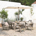 Manresa Rope 6 - Seater Rectangular Dining Set, Taupe and Beige - daals