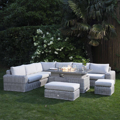 Garden Dining Sets with Firepit Table