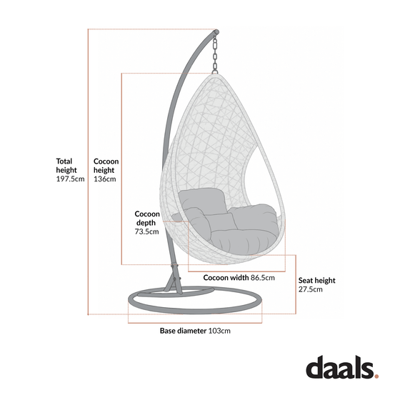 Indra Rattan Hanging Egg Chair