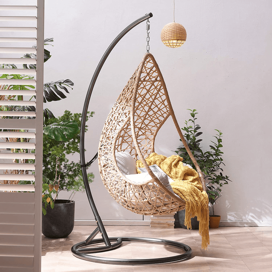 Indra Rattan Hanging Egg Chair - daals