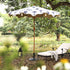 Tropical Pattern 2.6M Octagonal Tassel Parasol with Aluminium Tilt - daals