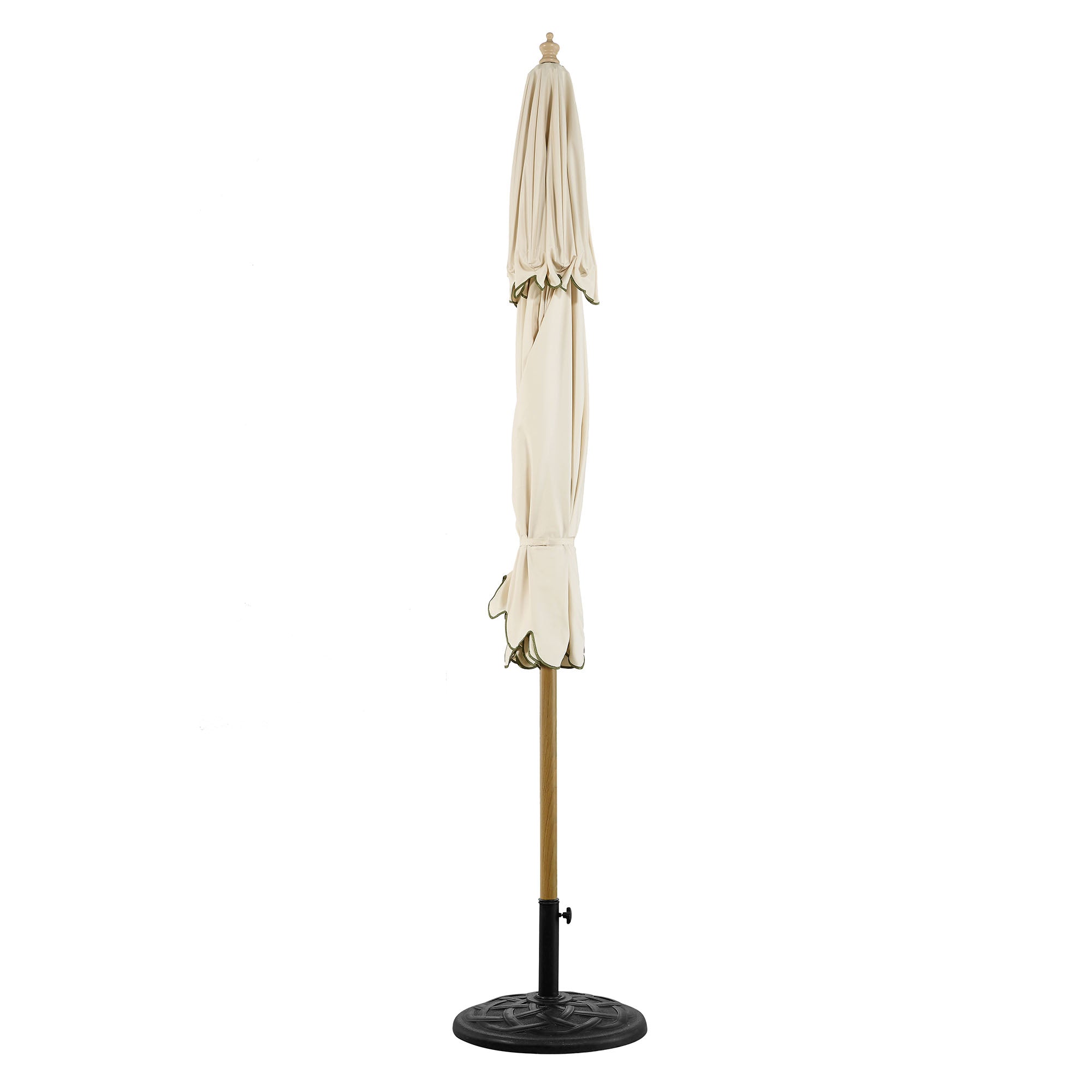 Fabienne Beige 3M Octagonal Double Top Crank And Tilt Parasol With Gre fabienne-beige-3m-octagonal-double-top-crank-and-tilt-parasol-with-gre