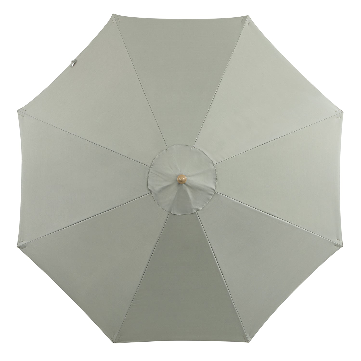 Colette Riviera Scalloped Garden Tilt Parasol, Stone and White