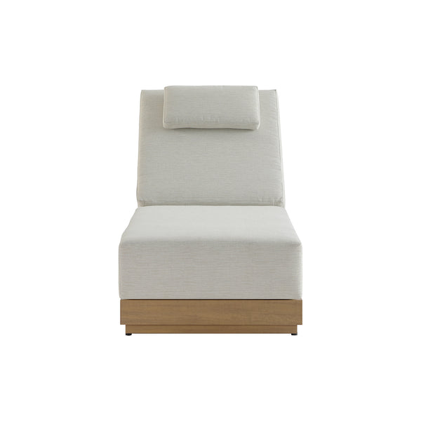 Pedra Rope and Aluminium Outdoor Sun Lounger, Natural