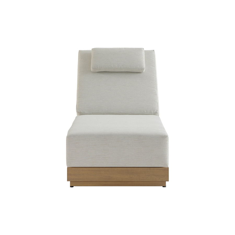 Pedra Rope and Aluminium Outdoor Sun Lounger, Natural