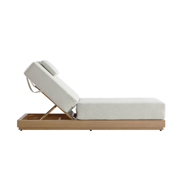 Pedra Rope and Aluminium Outdoor Sun Lounger, Natural