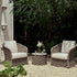 Positano Wide Rope Bistro Set, Taupe - daals