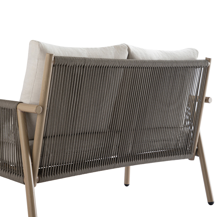 Soller Indoor and Outdoor Rope Weave 4-Seater Sofa Set