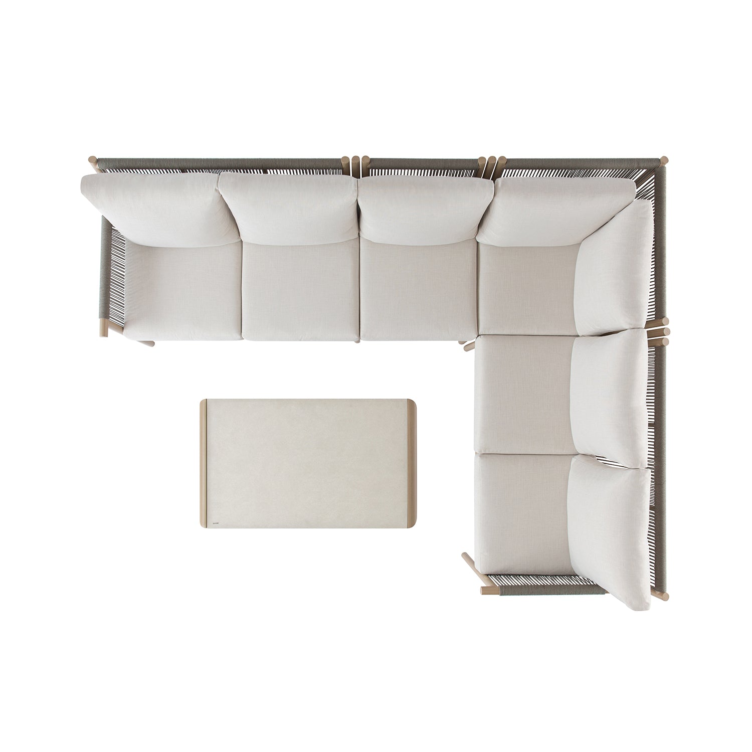 Soller Indoor and Outdoor Rope Weave Large Corner Sofa Set