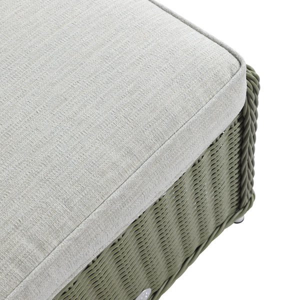 Hampshire 7-Seater Round Wicker Rattan Sofa Set with Rising Table, Desert Sage