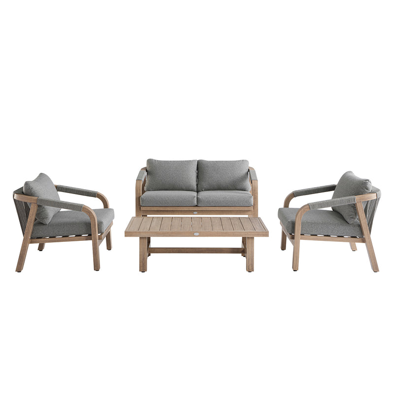 Manresa Rope 5 - Seater Sofa Set, Natural and Grey - daals