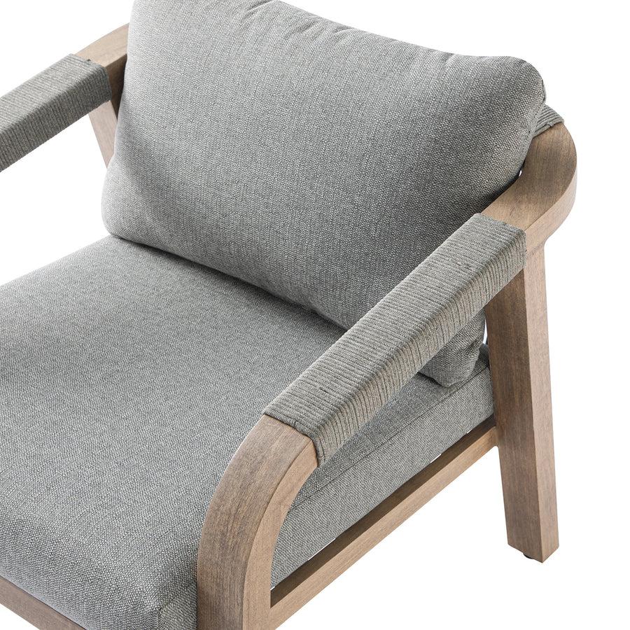 Manresa Rope 5-Seater Sofa Set, Natural and Grey