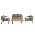 Manresa Rope 5 - Seater Sofa Set, Natural and Grey - daals
