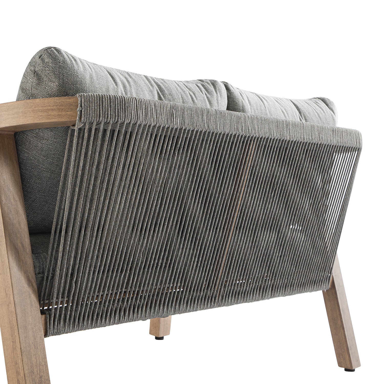 Manresa Rope 5-Seater Sofa Set, Natural and Grey