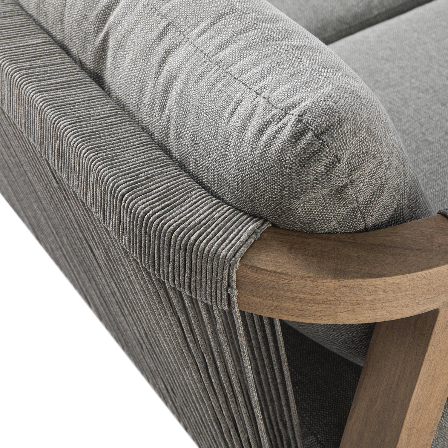 Manresa Rope 5-Seater Sofa Set, Natural and Grey