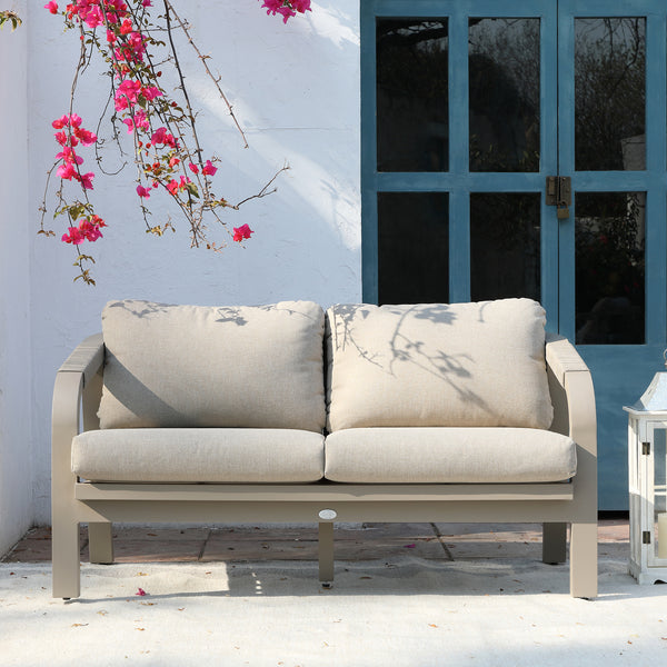 Manresa Rope 5-Seater Sofa Set, Taupe and Beige