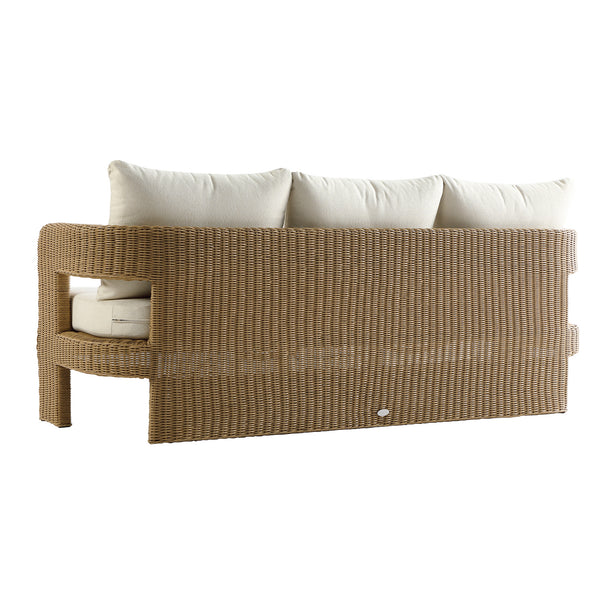Stanford Round Wicker Outdoor 5-Seater Sofa Set, Natural