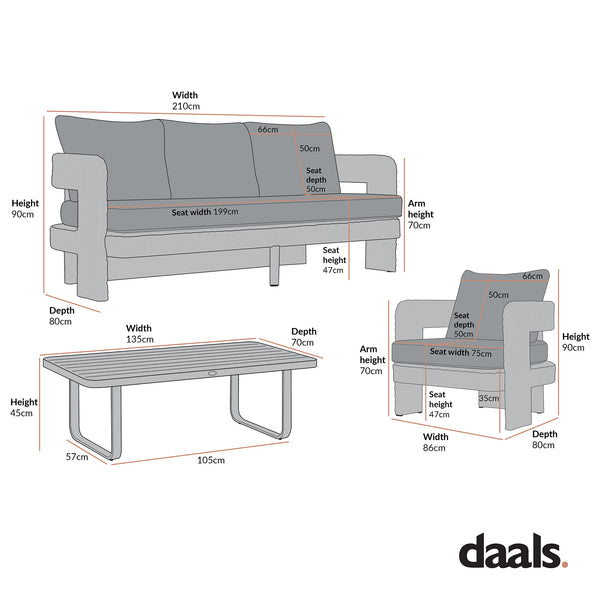 Stanford Round Wicker Outdoor 5-Seater Sofa Set, Natural