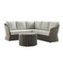 Positano Wide Rope Corner Sofa Set, Taupe - daals