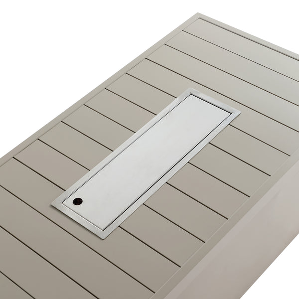 Manresa Rope 5-Seater Firepit Sofa Set, Taupe and Beige