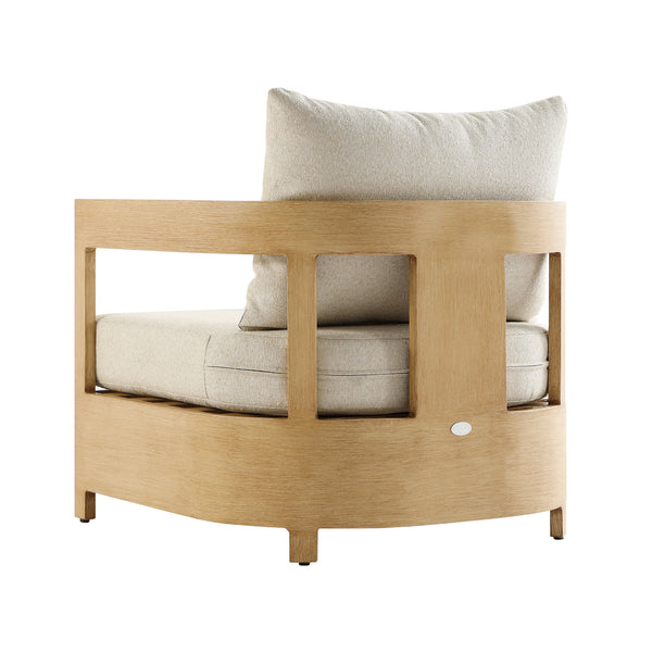 Stanford Outdoor 5-Seater Sofa Set, Natural with Beige Boucle Fabric