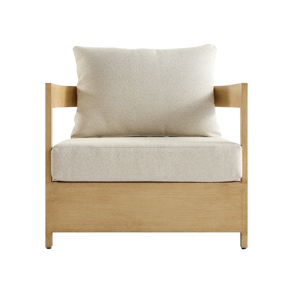 Stanford Outdoor 5-Seater Sofa Set, Natural with Beige Boucle Fabric