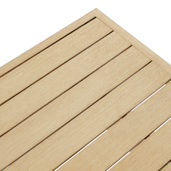 Stanford Outdoor 5-Seater Sofa Set, Natural with Beige Boucle Fabric