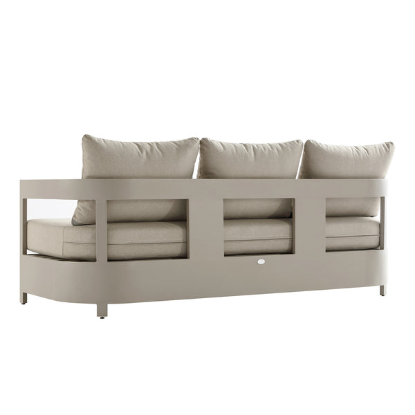 Stanford Outdoor 5-Seater Sofa Set, Taupe with Light Taupe Fabric