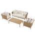 Panarea Indoor and Outdoor Wicker 5-Seater Lounge Set