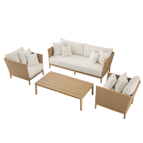 Panarea Indoor and Outdoor Wicker 5-Seater Lounge Set