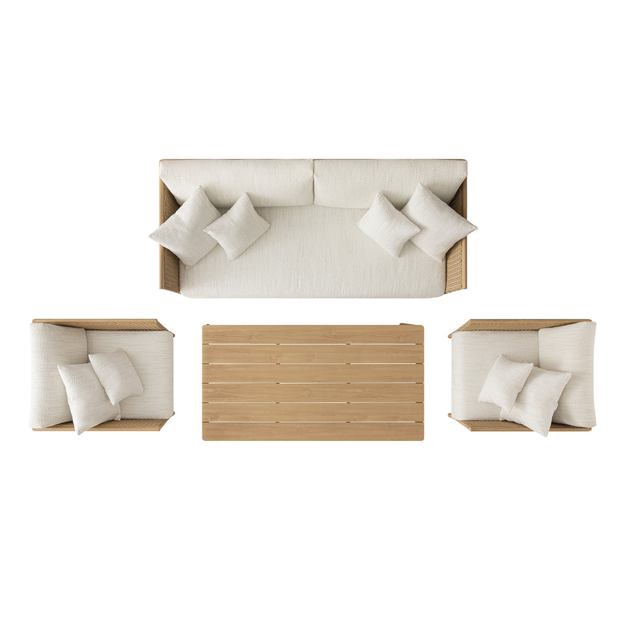 Panarea Indoor and Outdoor Wicker 5-Seater Lounge Set