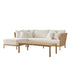 Panarea Indoor and Outdoor Wicker 4-Seater Chaise Lounge Set