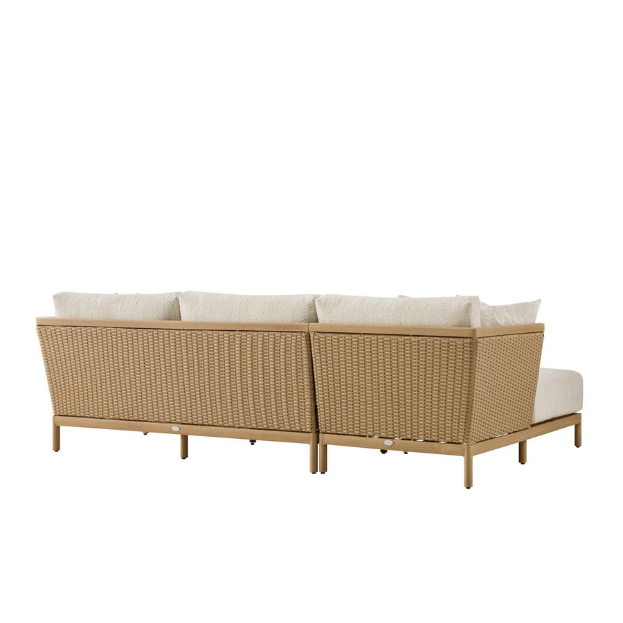 Panarea Indoor and Outdoor Wicker 4-Seater Chaise Lounge Set