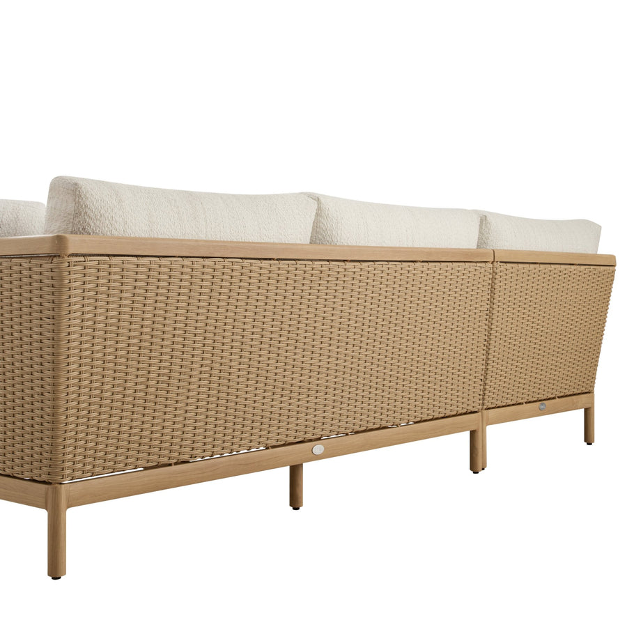 Panarea Indoor and Outdoor Wicker 4-Seater Chaise Lounge Set