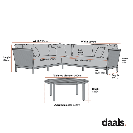 Panarea Indoor and Outdoor Wicker Large Corner Sofa Set