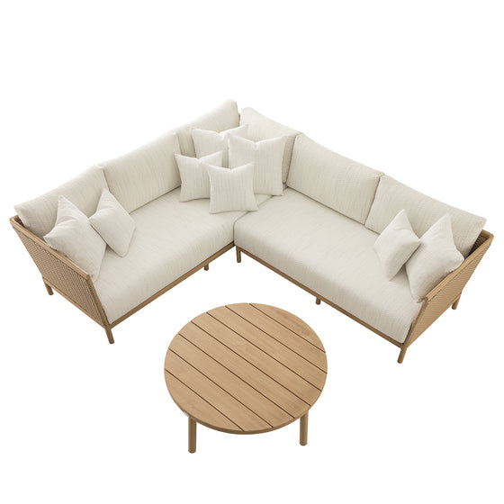Panarea Indoor and Outdoor Wicker Large Corner Sofa Set