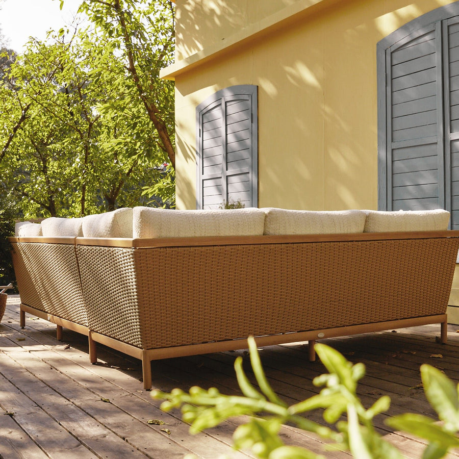Panarea Indoor and Outdoor Wicker Large Corner Sofa Set - daals