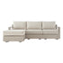 Jardin Aluminium Outdoor Modular Large 3-Seater Chaise Sofa Set, Pumice - daals