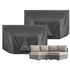 Cover for Jardin Aluminium Outdoor Modular Large 2-Piece Curved Sofa Set - daals