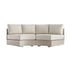 Jardin Aluminium Outdoor Modular Large 2-Seater Curved Sofa Set, Pumice