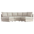 Jardin Aluminium Outdoor Modular Large 3-Piece Curved Sofa Set, Pumice