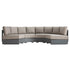 Jardin Aluminium Outdoor Modular Grande 4-Piece Curved Sofa Set, Granite